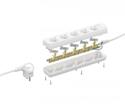 Удлинитель 5 гнезда 5м с/з U-5e-5m ПВС  Б0028377  ЭРА