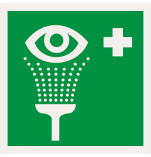 Знак безопасности BL-1515.EC04"Пункт обработки глаз"  a18486  Белый свет