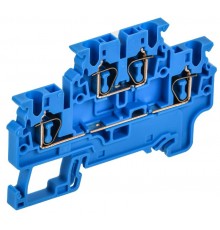 ARMAFIX Клемма пруж. 2 уровня CXDL2.5 BU  AF-CT40-00-2-K07-002  IEK