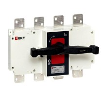 Рубильник-выключатель 1000A 4P c рукояткой управления для прямой установки PowerSwitch  psds-1000-4  EKF