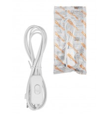 Шнур для БРА с выключателем ШВВП 2х0,5 мм2 1,8 м белый  SQ1305-1002  TDM