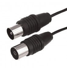 ВЧ кабель, ТВ гнездо - ТВ штекер, длина 15 метров, чeрный  17-5017  REXANT