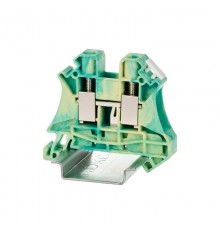 Клемма заземления, винтовой зажим, 2 точки подключения, 10 кв.мм  TUR-10-PE  DKC