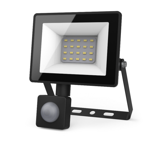 Прожектор светодиодный LED 20W 1380lm IP65 6500К с датчиком движения  628511320  Gauss