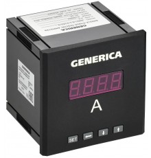 Амперметр цифровой щитовой однофазный DO RS-485 96х96мм LED  IDA21-5-1-3-LED-G  GENERICA