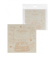 Набор досок для выжигания "Открытки", 150х150 мм, 5 шт., пакет,  SQ1025-1206  TDM