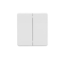 Выключатель ROUND 2 кл проходной (переключатель) 10А с/у перламутр  KR-78-0709-1  KRANZ