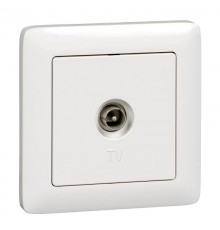 Хит Белый С/У Розетка телевизионная оконечная  RAT-1S3-B  SE