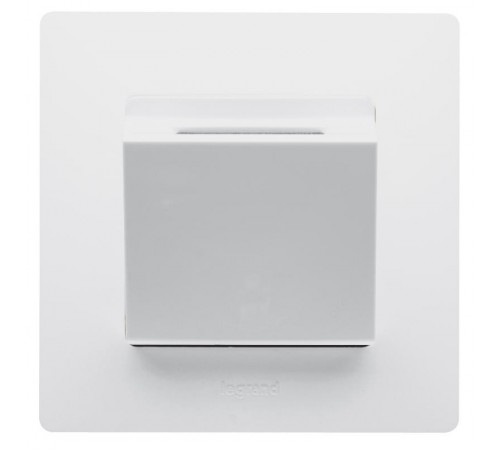 Etika Белый Выключатель карточный с выдержкой времени, с подсветкой  672293  Legrand