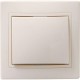 КВАРТА Кремовый Выключатель 1-клавишный проходной 10А ВСп10-1-0-ККм  EVK12-K33-10-DM  GENERICA