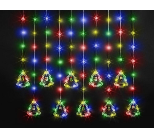Гирлянда  95 009 NGF-D034-03 (бахрома елки и фигурки RGBY 3*0.6м IP20)  95009  Navigator