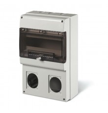 Корпус на 12 модулей и 2 поста  с основанием 70х87 мм. Тип M400  DIS6723300  DKC