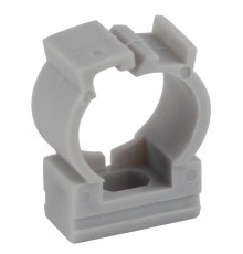 Крепеж-клипса (серый) для трубы d 16мм с фиксатором (100/1000/40000)  Б0047268  ЭРА
