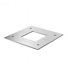 Накладка потолочная колонны ISS130130 отверстие 47х47 мм, габарит 107х107х2 мм, сталь RAL 9006  6286821  OBO Bettermann