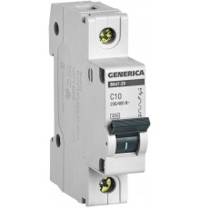 Выключатель автоматический однополюсный ВА47-29 10А C 4,5кА  MVA25-1-010-C  GENERICA