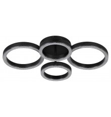 Светильник потолочный светодиодный Rivoli Flora 6191-201 LED 75Вт 3000-6000К чёрный с пультом  Б0068425  Rivoli