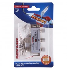 Делитель антенный F-типа на 4 TV + F-разъемы, 5-1000 МГц  06-0047-C  REXANT