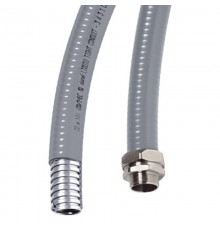 Металлорукав DN 40мм в гладкой ПВХ изоляции, Dвн 40,0 мм, Dнар 48,0, IP66, 25 м, цвет серый  6070-40  DKC