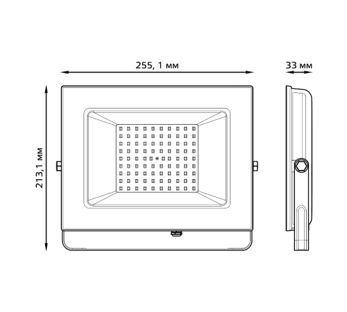 Прожектор светодиодный 100W 6700lm IP65 3000К черный  613527100  Gauss