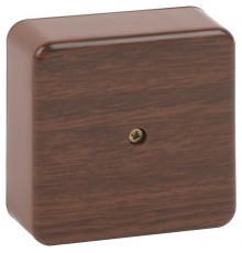 Распаячная коробка BS-O-75-75-28 без клеммы 75х75х28мм дуб IP40  Б0058706  ЭРА