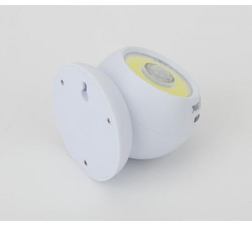 Светильник пушлайт (подсветка) SB-802 "Сфера-2" [5Вт. COB, 3xAAA, датчик движения, магнит, бл.]  Б0036608  ЭРА