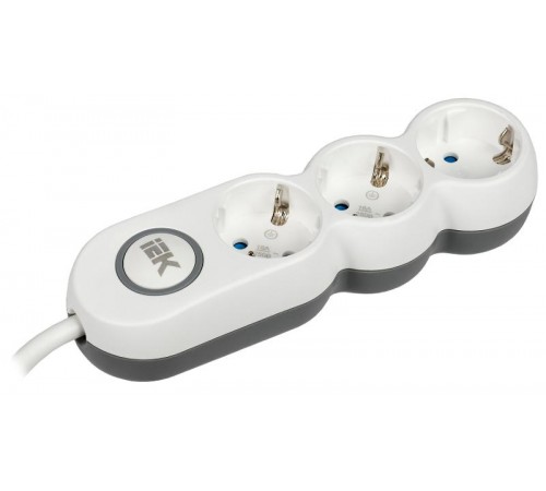 Удлинитель У03В 3 места 2P+PE/3м 3х1,5мм2 16А/250В UNO  WYP53-16-03-03-ZK  IEK