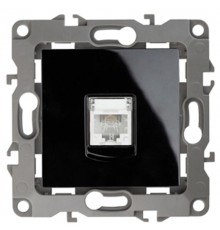 Розетка телефонная 12-3105-06 RJ11,  чёрный  Б0014716  ЭРА