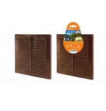 Решетка разъемная с москитной сеткой, 250х250 "ЭКО" (коричн.)  SQ1807-0082  TDM