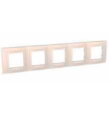 Unica Бежевый Рамка 5-ая  MGU2.010.25  Schneider Electric