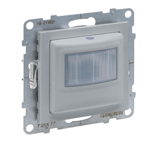 SUNO Датчик движения 180° 400Вт с нейтралью. Цвет "Алюминий"  721377  Legrand