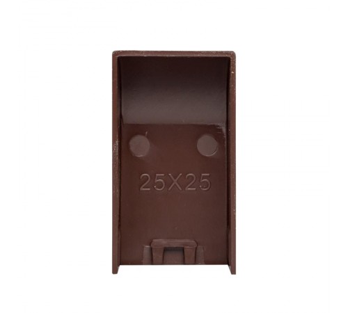 Заглушка (25х25) (4 шт) Plast EKF PROxima  под темное дерево    ecd-25-25x4   EKF 