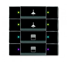 6127/02-81-500 Сенсор 4/8-кл. многофункциональный, антарцит  6117-0-0232  2CKA006117A0232  ABB