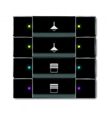 6127/02-81-500 Сенсор 4/8-кл. многофункциональный, антарцит  6117-0-0232  2CKA006117A0232  ABB