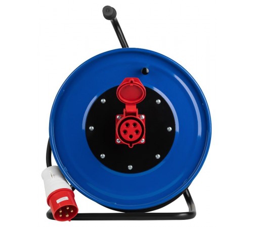 Удлинитель силовой IND380-RM-1e-5x4-30m-IP44 на 380В на катушке 1 розетка CEE 5P 30м КГ 5х4 32A IP44  Б0057307  ЭРА