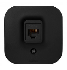 Quteo Чёрный Розетка компьютерная RJ45 кат. 5e   782480  Legrand