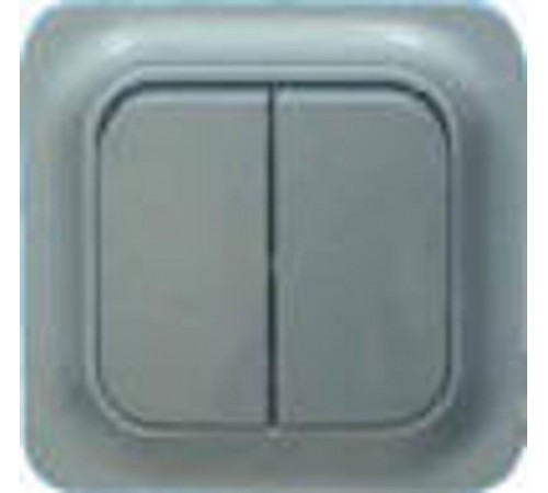 Выключатель эльба 1-кл. серебро  Э1-03-15  Рувинил