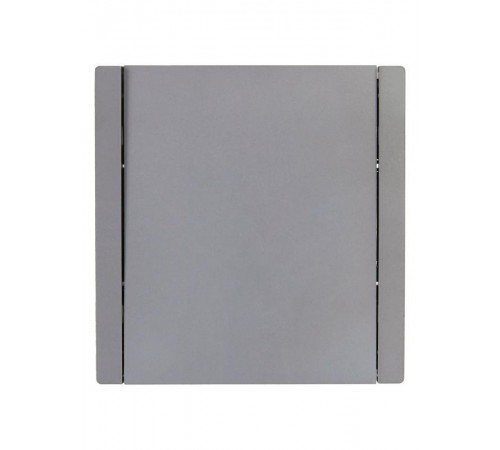 FORTE&PIANO Выключатель 1-клавишный проходной 10А FP503 сталь  FP-V12-0-10-1-K46  IEK