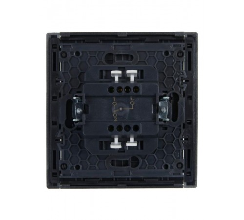 FORTE&PIANO Выключатель 1-клавишный проходной 10А FP503 сталь  FP-V12-0-10-1-K46  IEK