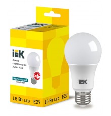 Лампа LED ALFA A60 груша 15Вт 230В 4000К E27  LLA-A60-15-230-40-E27  IEK