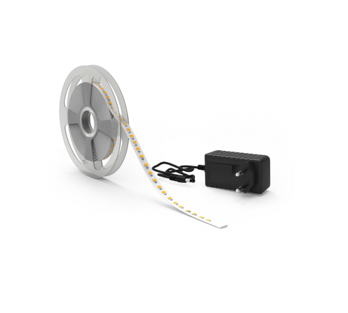 Лента светодиодная Basic в комплекте LED 2835/120 12V 14,4W/m 1400lm/m 3000K 8mm IP20 5m 1/50  BT085  Gauss