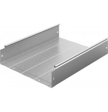Металлический лоток неперфорированный 400х100х3000, толщ. 1,0 мм, гор. цинк, 313410  ЛНМЗТ-400х100х3000-1,0-ГЦ   Ostec