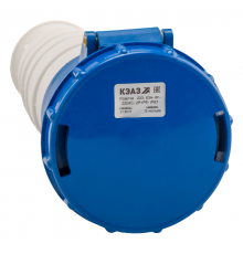 Розетка 233-63А-6h-220AC-2P+PE-IP67  222762  КЭАЗ