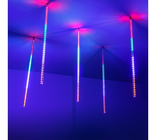 Светодиодная гирлянда ARD-ICEFALL-CLASSIC-D12-500-5PCS-CLEAR-72LED-LIVE RGB (230V, 6W)  026051  Arlight