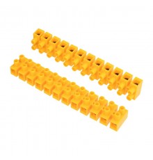 Клеммная винтовая колодка KВ-25 10-25, ток 60 A, полиэтилен желтый (10 шт./уп.)  07-5025-3  REXANT