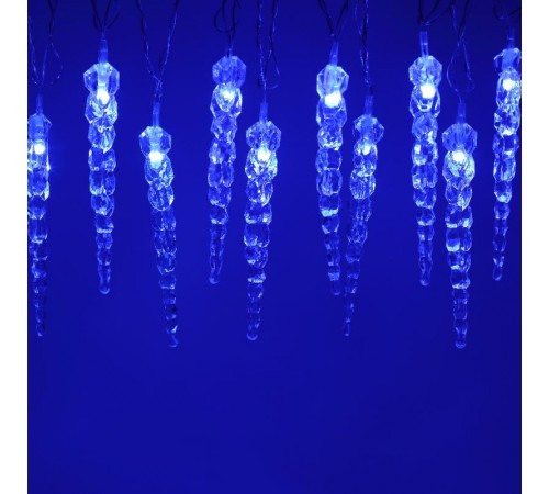 Гирлянда нить ЕGNIG - IC Сосульки, синий, 3,8 м, 220 V, длина провода 1,5 м, 20 LED, IP20  Б0055995  ЭРА