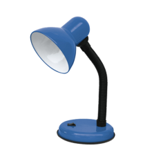 Светильник настольный под лампу СНО-02С на основании 60Вт E27 230В СИНИЙ (мягкая упаковка)  4690612012476  IN HOME