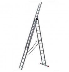 Лестница алюминиевая трёхсекционная ЛА 3х14  73/5/1/29  ВИХРЬ