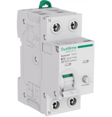 Systeme9 Авт. выкл. диф. тока (АВДТ) 1P+N B 13A 6kA 300мА Тип-A 230В  S9D48613  SE
