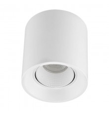 Светильник светодиодный накладной DK3090-WH IP20, 10Вт, GU5.3, LED, белый/белый, пластик  DK3090-WH  DENKIRS