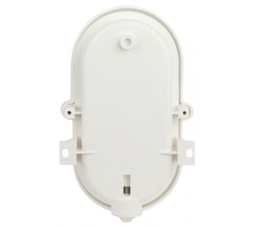 Светильник пылевлагозащищен. под лампу для ЖКХ НБП 01-60-012 с ободком Евро пластик / стекло IP53 E27 max 60Вт 184х115х90 овал белый  Б0052016  ЭРА